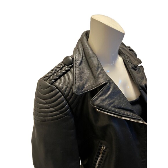 HARLEY DAVIDSON HEIN GERICKE Women's Vtg 80s Black Leather Motorcycle Jacket Sm - Picture 4 of 12